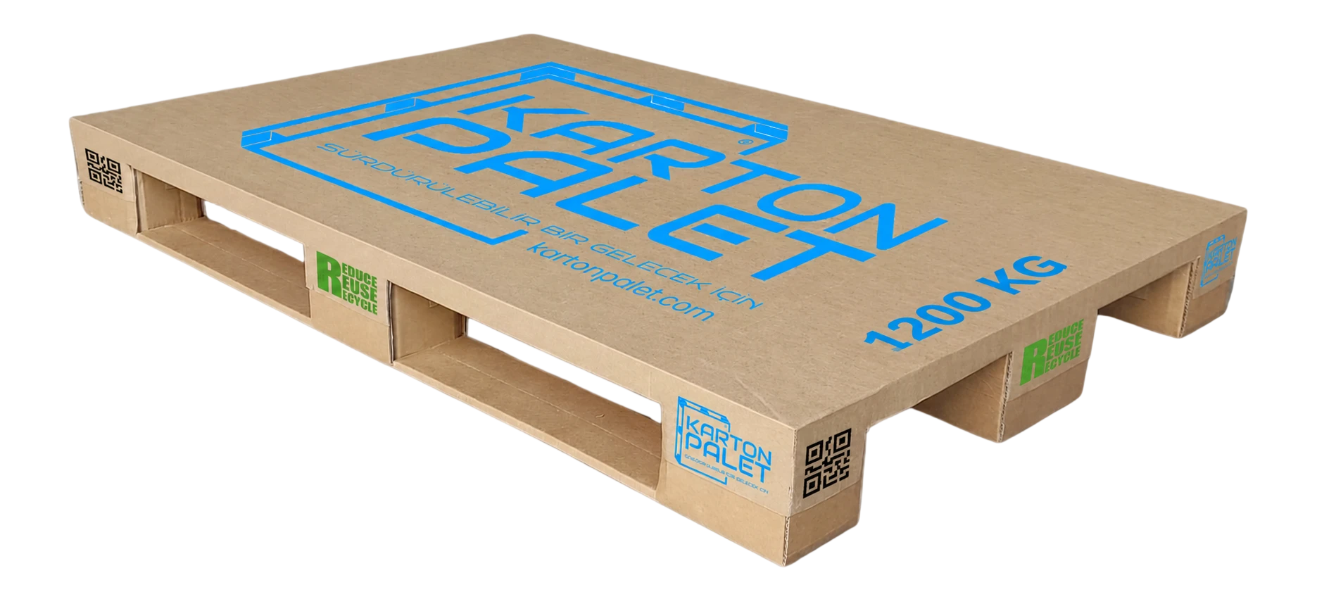 <bdi>Paper Pallet</bdi> 1200 kg - Tescilli Tasarım